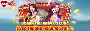 Doanh thu ngày có cược là có thưởng hoàn trả tới 4%